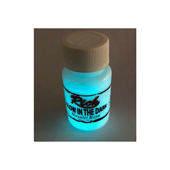 Rich Karanlıkta Parlayan (GLOW İN THE DARK) Hayalet Boya Natural Turkuaz Akrilik Boya Fiyatı