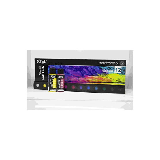 Rich Mastermix 12x60cc Akrilik Boya Canlı Renkler Set / 11407 Akrilik Boya Fiyatı