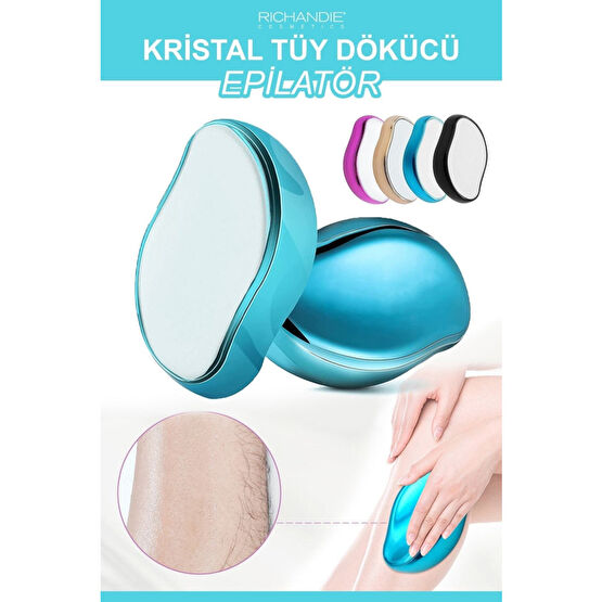 Richandie Crystal Eraser Epilasyon Aleti Tüy Silgisi Tüy Alıcı Fiziksel Kristal Tüy Dökücü Epilatör Mavi Ağda Ürünleri ve Makineleri Fiyatı