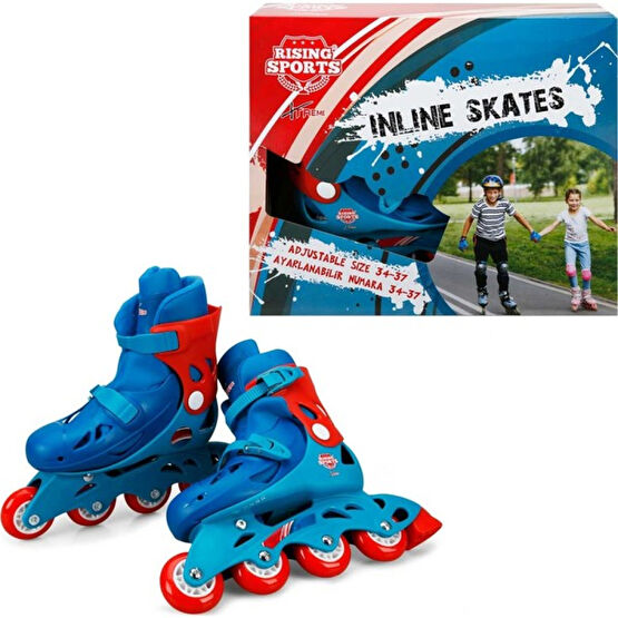 Rising Sports 4 Teker Paten 34/37 Mavi - 34 - 37 Pedallı Araçlar Fiyatı