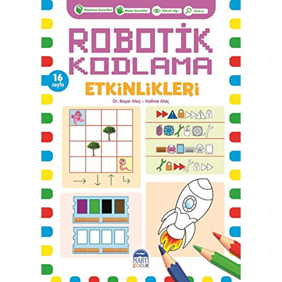 Robotik Kodlama Etkinlikleri - 3 - Başar Ataç - Halime Ataç Zeka Geliştirici Kitaplar Fiyatı