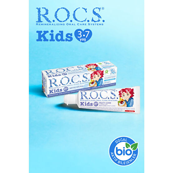 R.O.C.S. Rocs Kids 3-7 Yaş Meyveli Çocuk Diş Macunu Meyve Külahı 35ml. Bebek Diş Macunu Fiyatı