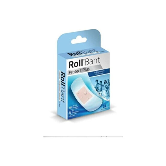 Roll Bant Protect Plus Su Geçirmez Yara Bandı 10lu