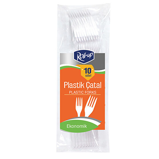 Roll-Up Plastik Çatal 10'lu Çatal / Kaşık / Bıçak Takımları Fiyatı