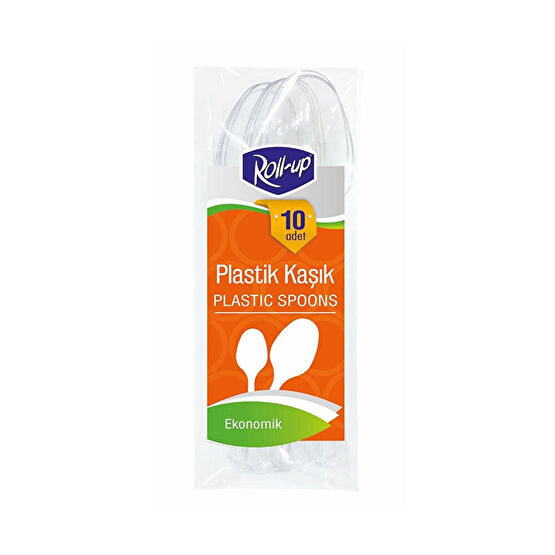 Roll-Up Plastik Kaşık 10'lu Çatal / Kaşık / Bıçak Takımları Fiyatı