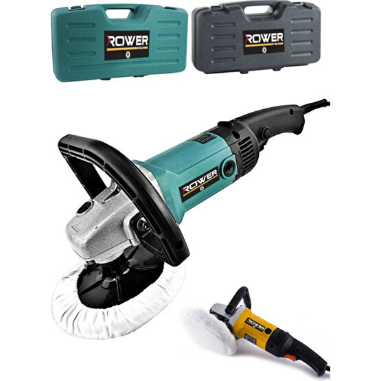 Rower RWRX-1200 Alman Dizayn Devir Ayarlı Elektrikli  Polisaj Makinası 1200W Pasta Cila Cila / Polisaj Makinesi Fiyatı