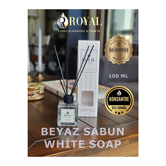 ROYAL MUM Beyaz Sabun - White Soap - 100 ml Çubuklu Oda Ve Ortam Kokusu Oda Kokusu Fiyatı