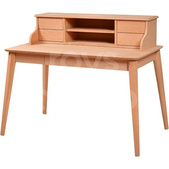 Roys Ahşap 5234 Masif Ham 120 Cm Retro Raflı Çalışma Masası - Kahverengi - 120 x 80 x 103 cm Çalışma Masası Fiyatı
