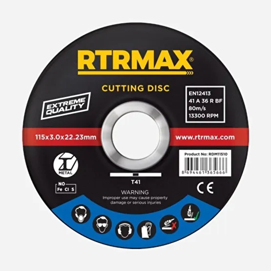 Rtrmax Rdm11510 Metal Kesme Diski 115X1.0mm Taşlama Makinesi Fiyatı
