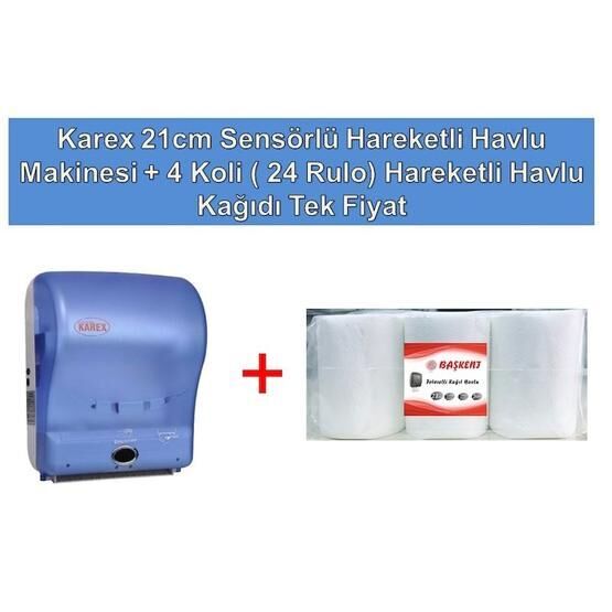 Rulopak R-1301 21 cm Transparan Beyaz Sensörlü Kağıt Havlu Makinesi