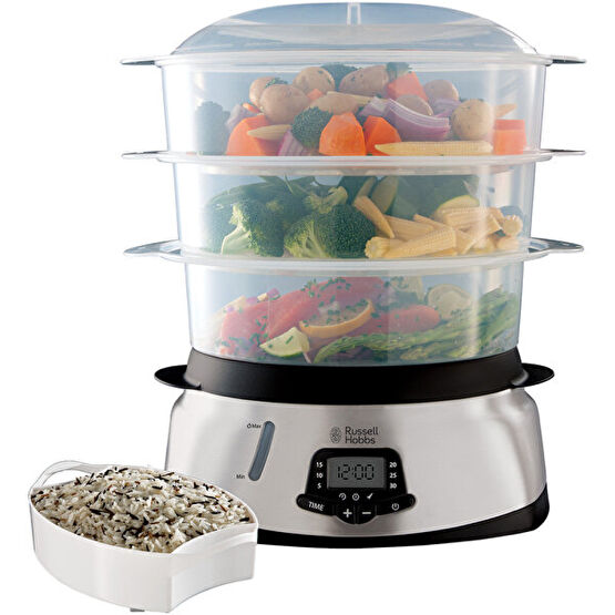 Russell Hobbs 23560-56/Rh Healthy 3 Katmanlı Dijital Buharlı Pişirici Buharlı Pişiriciler Fiyatı
