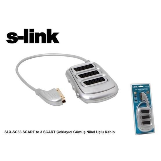 S-link SLX-SC33 Scart Çoklayıcı Kablo