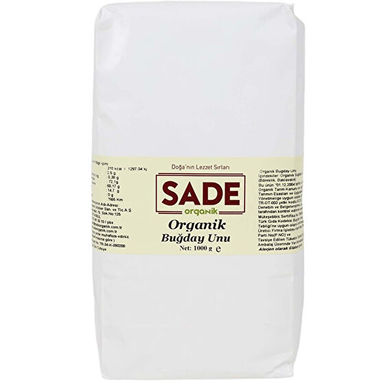 Sade Organik Beyaz Un 1000 g Organik Ürünler Fiyatı