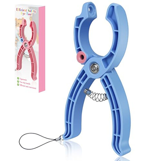 Safety Eye Tool, Safety Eyes for Crocheting Auxiliary, Safety Eyes Tool for Amigurumi Crochet & Stuffed 5-30mm Animal Eyes Making Supplies Tool - Blue（1PCS) Bebek Oyuncakları Fiyatı