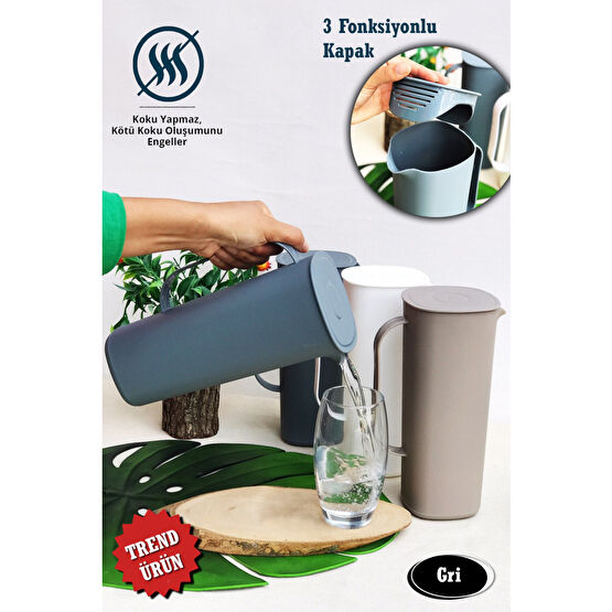 Şahane Pazar Akıtmaz Başlıklı 1800ml Koku Yapmaz Inci Sürahi Sürahi Fiyatı