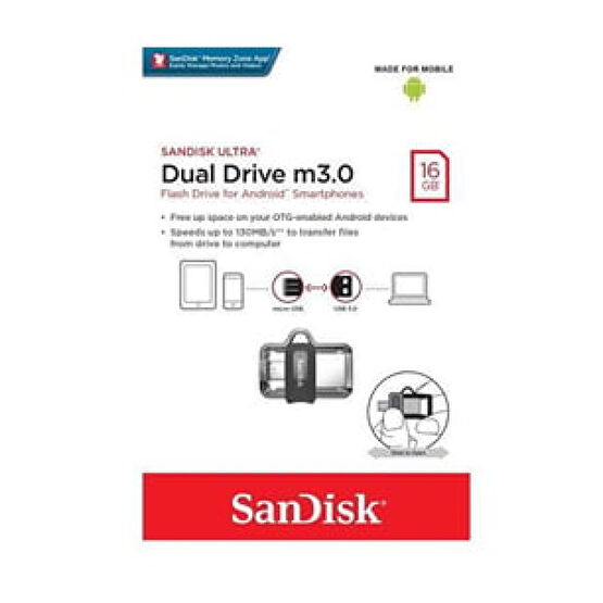 Sandisk 16GB Ultra Dual Drive  m3 USB Flash Bellek SDDD3-016G-G46 USB & Firewire Ürünleri Fiyatı