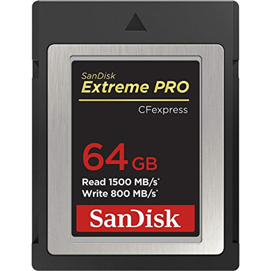 Sandisk Extreme Pro Sdcfe-064G-Gn4Nn CFexpress 64 GB 1500 Mb/S Type B XQD 4K Hafıza Kartı Taşınabilir Hard Diskler Fiyatı