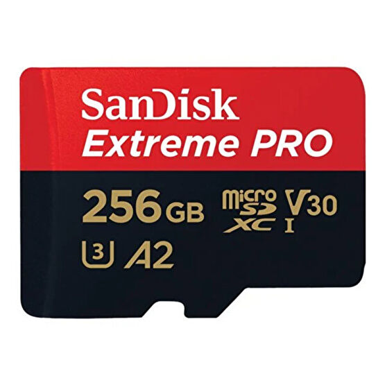 SanDisk Extreme Pro Sdsqxcd-256G-Gn6Ma Microsdxc Uhs-I A2 V30 Adaptörlü Hafıza Kartı Hafıza Kartları Fiyatı
