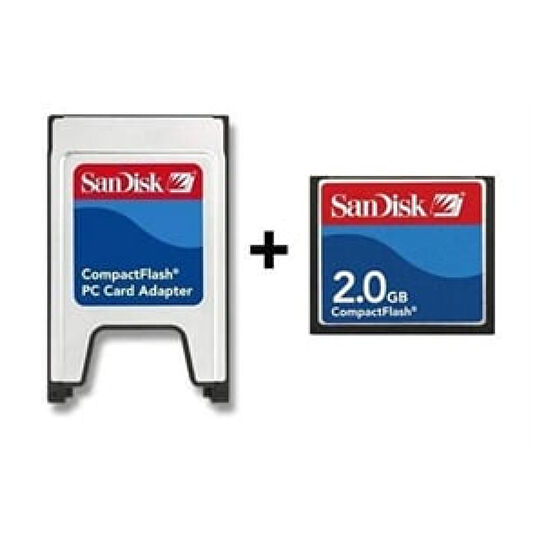 Sandisk PCMCIA-CF Compact Flash Adaptör + 2GB Compact Flash Kart Kaset & Depolama Ürünleri Fiyatı