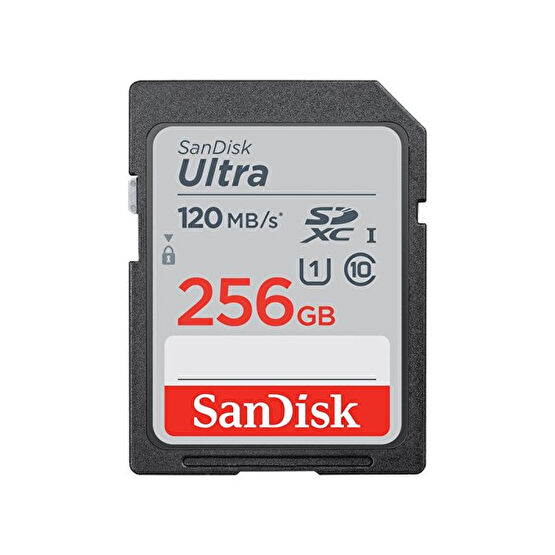 SanDisk Ultra 256Gb Sdxc 120MB/s Sdsdun4-256G-Gn6In Hafıza Kartı Hafıza Kartları Fiyatı