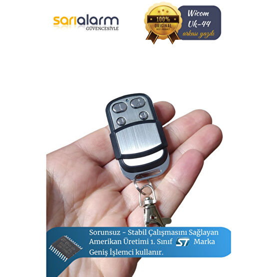 Sarı Alarm Universal Akıllı Öğrenebilen Garaj Kepenk Otopark Kumandası 433 Mhz ( 1. Kalite - St Işlemcili ) Anahtarlık Fiyatı