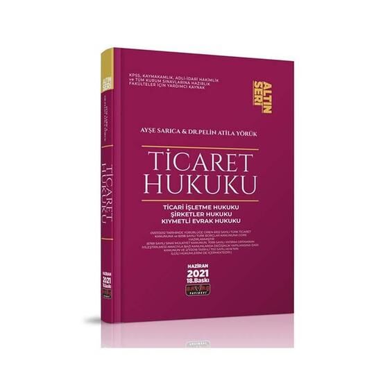 Savaş Yayınevi Konu Anlatımı Altın Seri Ticaret Hukuku
