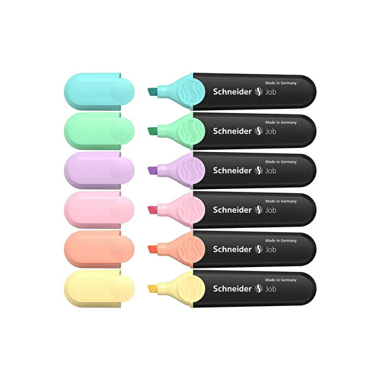 SCHNEIDER Job 150 Pastel Fosforlu Kalem 6lı Set-2 F.k Fosforlu Kalem Fiyatı
