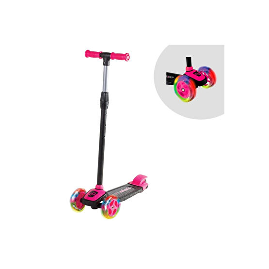 Scooter Cool Whells Işıklı 3 Tekerlekli Twist Pembe