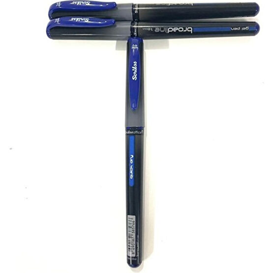 Scrikss Broadlıne Jel İmza Kalemi 1.0 mm Mavi 3 Adet Jel Mürekkepli (Roller) Kalem Fiyatı