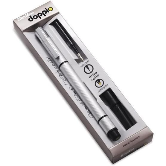 Scrikss Doppio Siyah-Sarı Multifonksiyonel Kalem