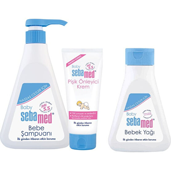 Sebamed Bebek Bakım 3’lü Set – Şampuan, Bebek Yağı ve Pişik Kremi Bebek Bakım Seti Fiyatı