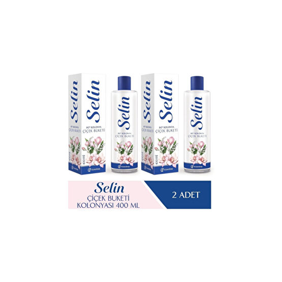 Selin Parfümlü Kolonya Çiçek Buketi 800 ml (400*2) Kolonya & Gülsuyu Fiyatı