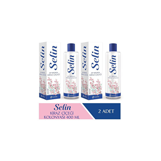 Selin Parfümlü Kolonya Kiraz Çiçeği 800 ml (400*2)