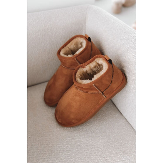 selinshoes Wendy Içi Kürklü Kısa Kadın Bot- Camel 40 Beden Kadın Botları Fiyatı