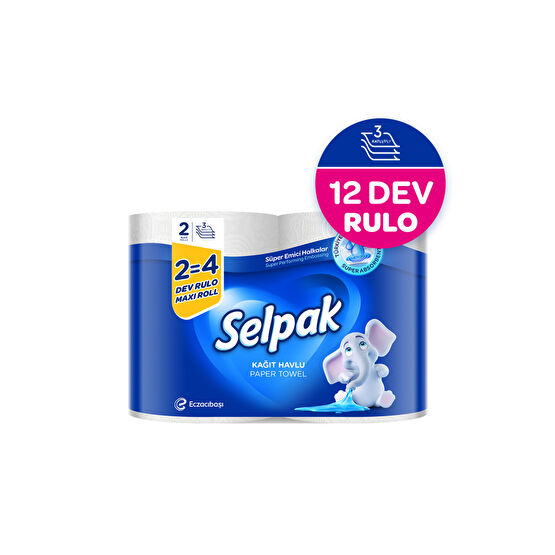 Selpak Dev Rulo Kağıt Havlu 12li Kağıt Havlu Fiyatı