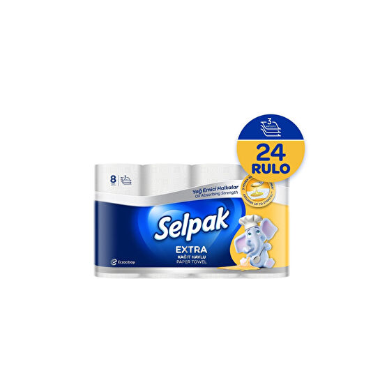 Selpak Extra Yağ Emici Havlu 24lü Kağıt Havlu Fiyatı