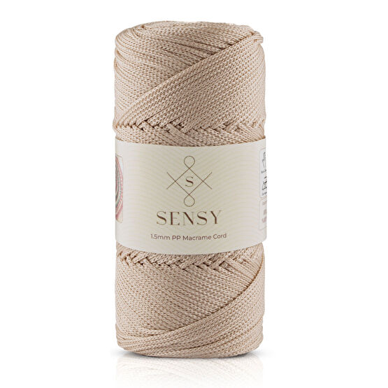 SENSY 1.5 Mm - 100 gr Polyester Makrome Ipi Sütlü Kahve 150 M Polyester Makrome Ip Supla Ip Ve Çanta Ipi Dikiş Makinesi Aksesuarları Fiyatı