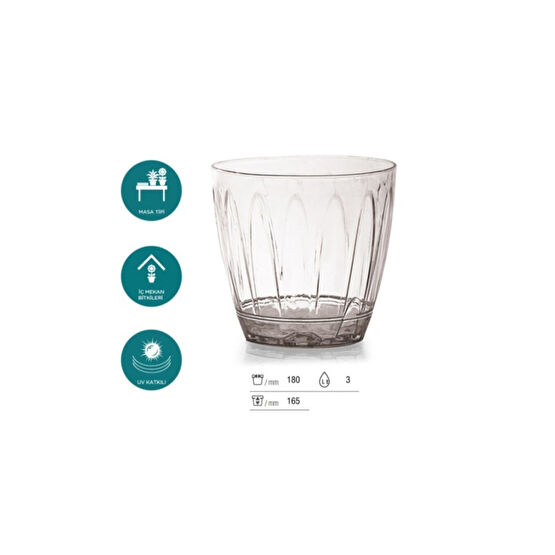 SERİNOVA - Orkide Saksısı - Şeffaf Saksı - 3 Lt