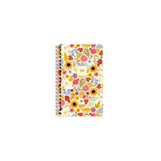 Sert Kapak Düz Spiralli Çiçek Defter Ayçiçeği 13x21 Spiralli Defter Fiyatı