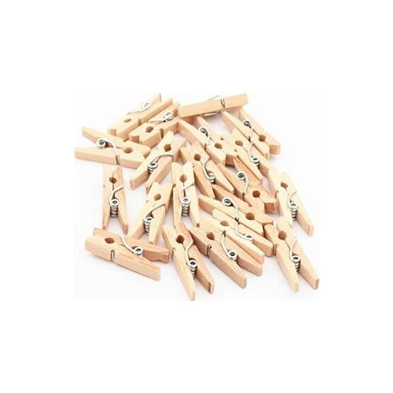 Sert Kırtasiye Ahşap Natural Mandal 3,5 cm Boyunda - 3,50 cm Resim & Fotoğraf Çerçevesi Fiyatı