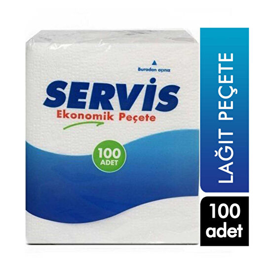 Servis Kağıt Peçete 100'lü Kağıt Mendil Fiyatı