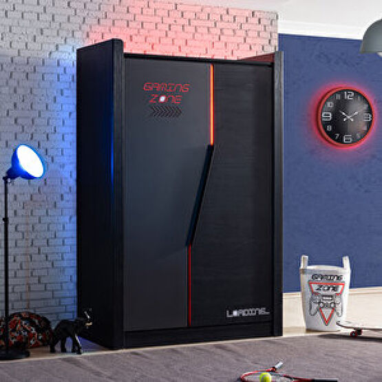 Setay Mobilya Gamer Oyuncu Genç Odası, Gamer 2 Kapaklı Ledli Dolap Bebek Odası Gardırop Fiyatı