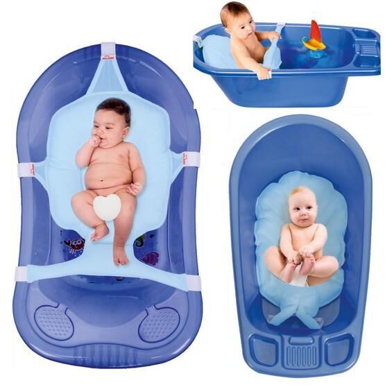 Sevi Bebe 11555 Mavi Çok Fonksiyonlu Bebek Banyo Minderi ve Küvet Filesi