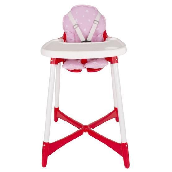Sevi Bebe Pembe Yıldızlı Mama Sandalyesi Yedek Kılıfı