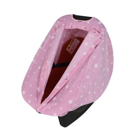 Sevi Bebe Pembe Yıldızlı Mama Sandalyesi Yedek Kılıfı