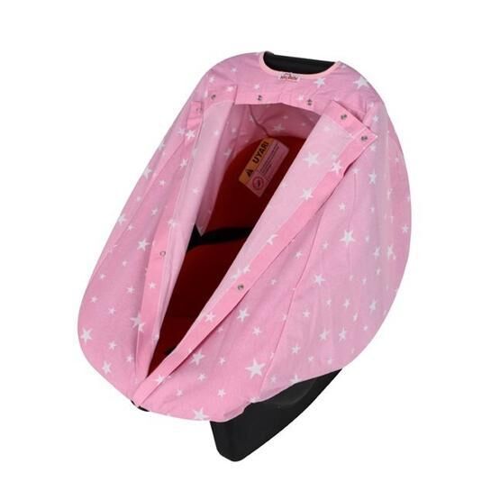 Sevi Bebe Pembe Yıldızlı Mama Sandalyesi Yedek Kılıfı