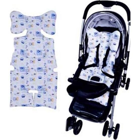 Sevi Bebe Puset Mavi Oto Koltuğu Minderi