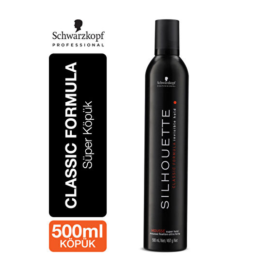 Silhouette Ekstra Tutucu Süper Saç Köpüğü - Extra Strong Mousse 500ml | Profesyonel Saç Şekillendirici Köpük Fiyatı
