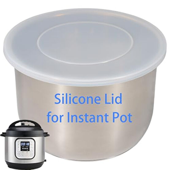 Silicone Lid for Instant Pot 6 QT & 5 QT, 9.8IN Premium Pot Cover for Instapot 5 & 6 Quart Inner Pot, Reusable Silicone Lids for Bowl and Food Cover, Lid Accessories for Instant Pot Düdüklü Tencereler Fiyatı