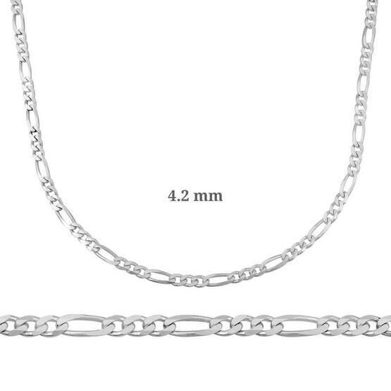 Silverlina  120 mikron 4.2 mm Gümüş Figaro Zincir